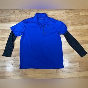 Nike Golf Polo Blue with Sleeves Size L